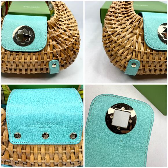 Kate Spade Santiago Plantation Wicker Mini Bag - Picture 16 of 16